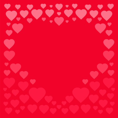 heart love frame pink background vector stockのイラスト素材