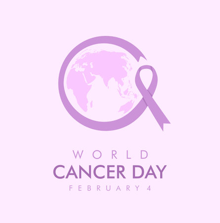 world cancer day poster template on white background vector stockのイラスト素材