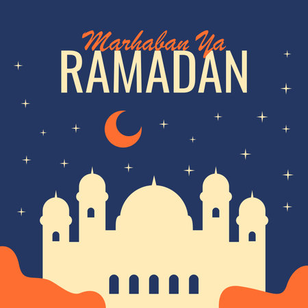 ramadan kareem poster template islamic background vector stockのイラスト素材