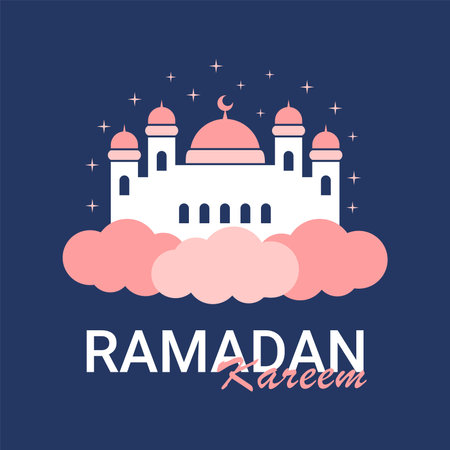 ramadan kareem background template islamic banner vector stockのイラスト素材
