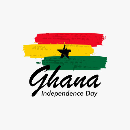 ghana independence day poster template vector stockのイラスト素材