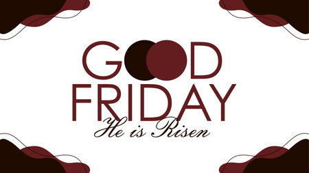 good friday text design template vector stockのイラスト素材