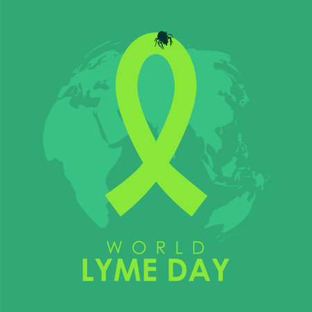 world lyme day poster template vector stockのイラスト素材