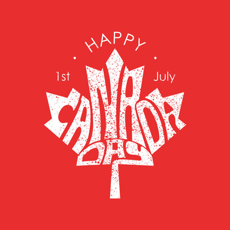 happy canada day background template vector stockのイラスト素材