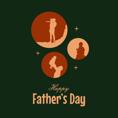 happy fathers day banner template vector stockのイラスト素材