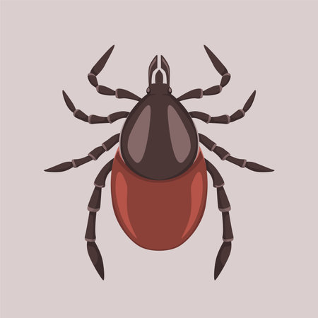 vector lice illustration realistic hand drawn flat designのイラスト素材