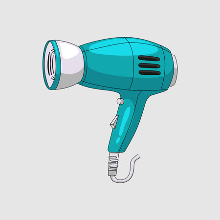 vector simple hairdryer illustration template flat designのイラスト素材