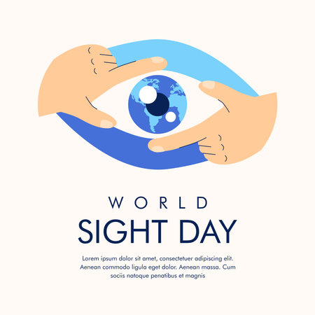 vector world sight day background template flat designのイラスト素材