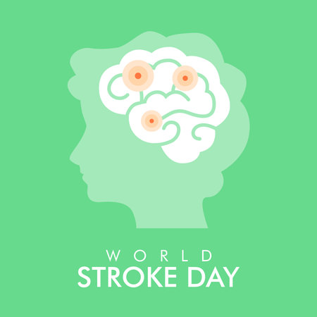 vector world stroke day banner template flat designのイラスト素材