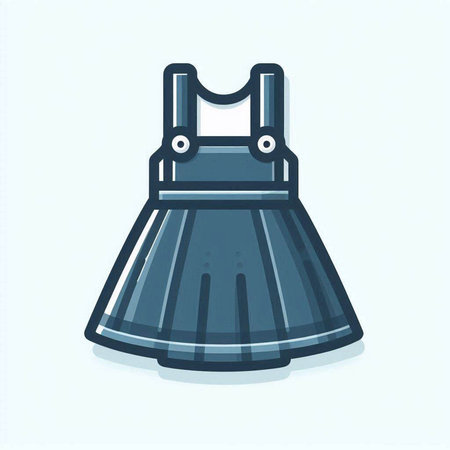 Dress icon. Vector illustration in trendy flat style isolated on white background.のイラスト素材