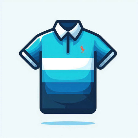 Soccer shirt icon. Vector illustration in flat style. Isolated on white background.のイラスト素材