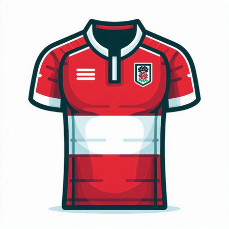 Soccer jersey. Vector illustration of a soccer shirt isolated on a white background.のイラスト素材