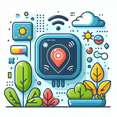 Vector illustration in flat linear style. The concept of remote control.のイラスト素材