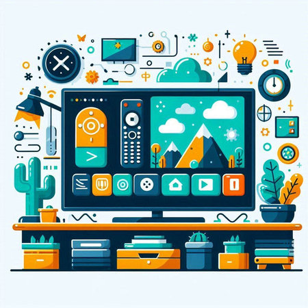 Flat design modern vector illustration concept of online education, remote learning.のイラスト素材