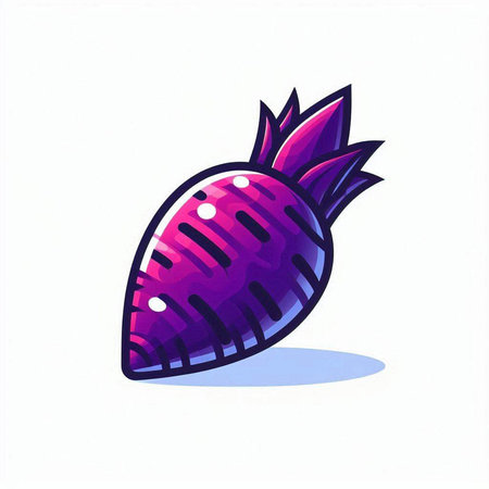strawberry icon on white background, vector illustration, eps10のイラスト素材