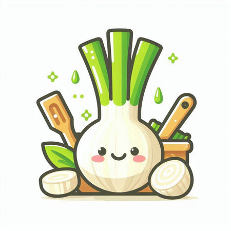 vegetables cartoon character vector illustration design. onion, onion, garlicのイラスト素材