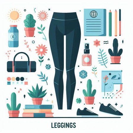 Flat design vector illustration concept for fitness, healthy lifestyle, healthy lifestyle.のイラスト素材