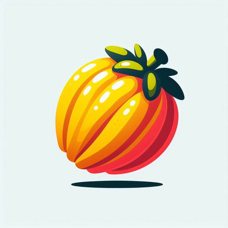 Fruit icon isolated on white background. Vector illustration. Eps 10.のイラスト素材