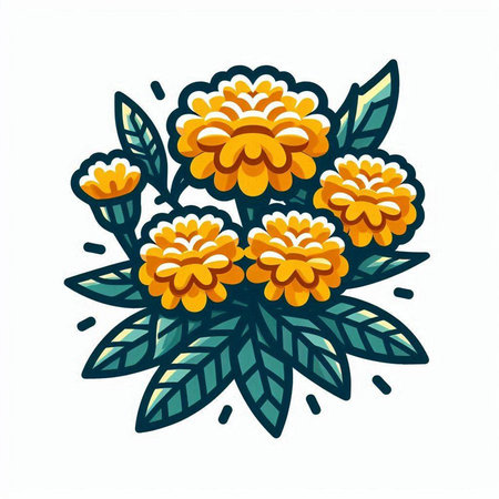 Beautiful hand drawn chrysanthemum. Vector illustration.のイラスト素材