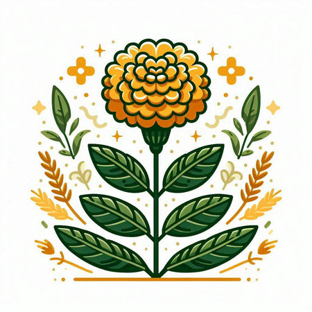 Flower design over white background, vector illustration eps 10.のイラスト素材