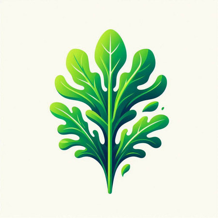 Green leaf isolated on white background. Vector illustration for your design.のイラスト素材