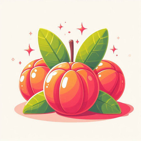 Pumpkin with leaves on a white background. Vector illustration.のイラスト素材
