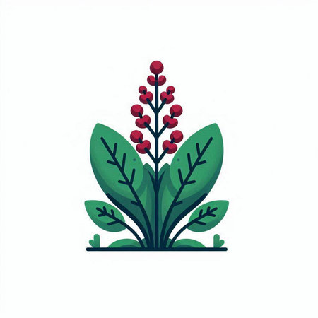 coffee plant with leafs isolated icon vector illustration desing white backgroundのイラスト素材