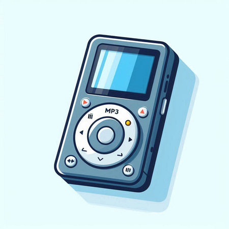 Digital Multimeter. Vector illustration of a digital multimeter on a blue background.のイラスト素材