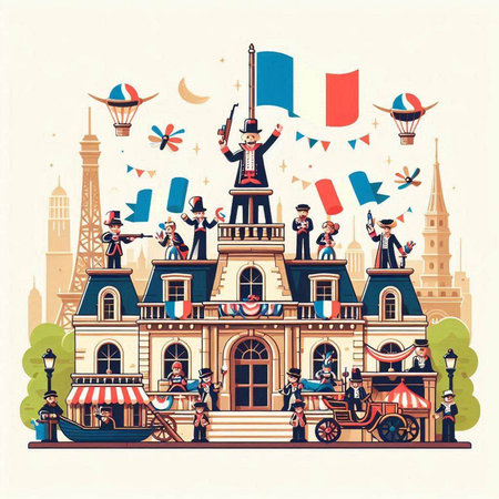 London, United Kingdom - famous tourist attraction. Vector illustration in retro style.のイラスト素材