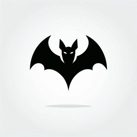 Bat icon. Halloween symbol. Vector Illustration. Eps 10.のイラスト素材