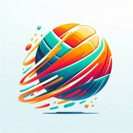 Abstract colorful sphere. Vector illustration. Eps 10, no transparency.のイラスト素材