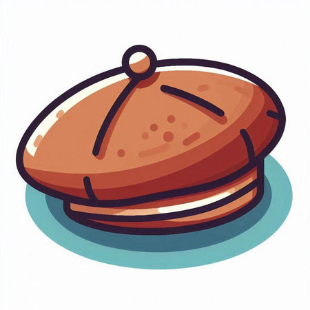 Illustration of a cap on a white background. Vector illustration.のイラスト素材