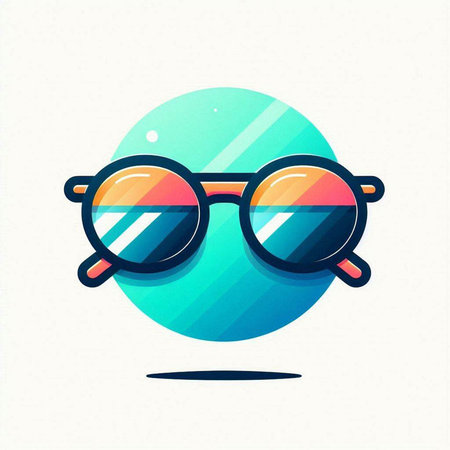 Sunglasses vector icon. Glasses icon. Vector illustration.のイラスト素材