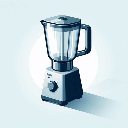 Illustration of a blender on a white background. Vector illustration.のイラスト素材