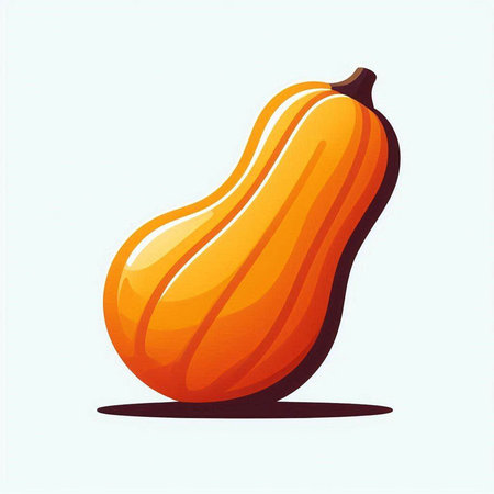 Pumpkin isolated on white background. Vector illustration. Eps 10.のイラスト素材