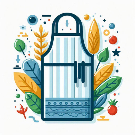 Hand drawn vector abstract graphic summer time cartoon illustration with birdcage isolated on white backgroundのイラスト素材