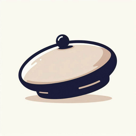 Illustration of a cooking pan on a white background, vector illustrationのイラスト素材