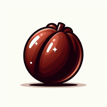 Pumpkin in cartoon style on a white background. Vector illustration.のイラスト素材