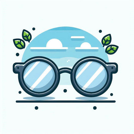 Eyeglasses vector icon. Eyeglasses vector icon. Eyeglasses vector iconのイラスト素材