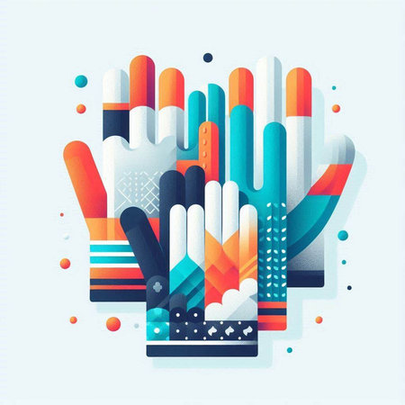 Abstract colorful background with geometric elements. Vector illustration. Eps 10.のイラスト素材