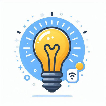 Lightbulb icon. Idea concept. Vector illustration in flat styleのイラスト素材