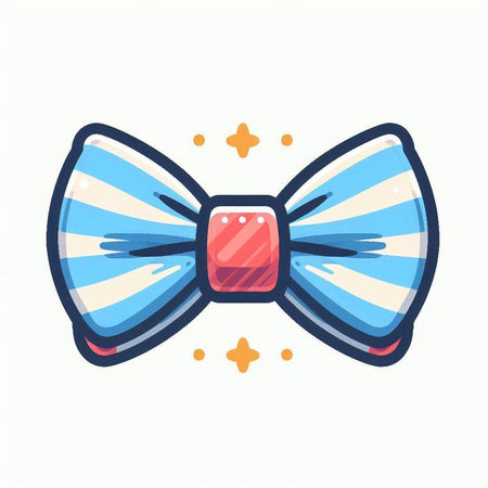 Vector illustration of bow tie. Isolated on a white background.のイラスト素材