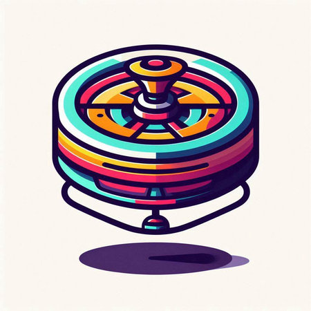 Roulette wheel. Vector illustration on white background. EPS 10のイラスト素材