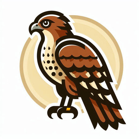 Eagle on a white background, vector illustration, eps 10のイラスト素材