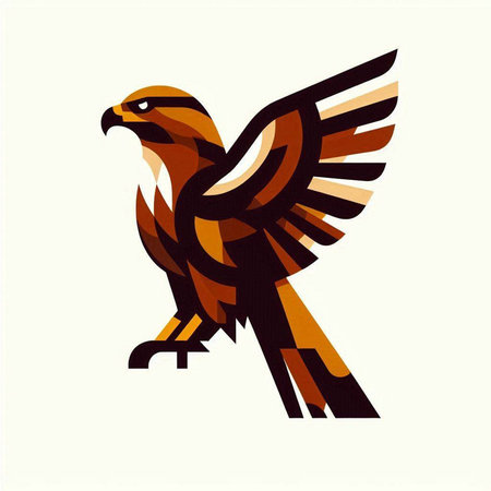 eagle design, eagle vector art illustration eps10 graphic artworkのイラスト素材