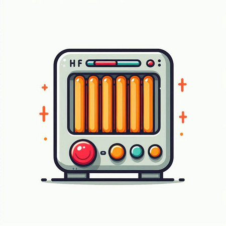 Retro videogame console vector icon. Cartoon illustration of retro videogame console vector icon for web designのイラスト素材