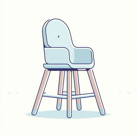 Illustration of a chair on a white background. Vector illustration.のイラスト素材