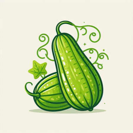 Cucumber vector illustration on a white background. Cucumber icon.のイラスト素材