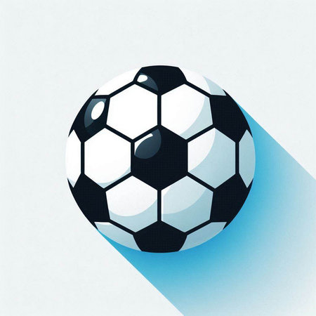 Soccer ball on a gray background. Vector illustration. Eps 10のイラスト素材