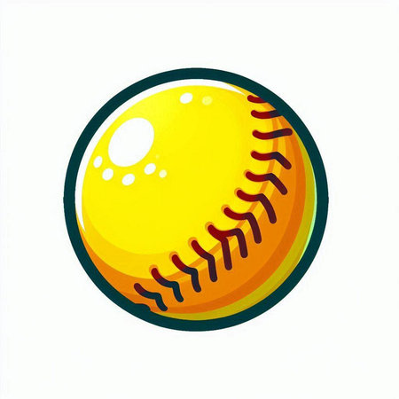 Baseball ball vector icon isolated on white background. Vector illustration.のイラスト素材